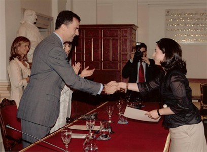 Silvia with the Prince of Spain